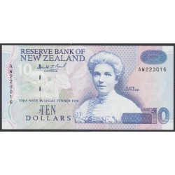 Новая Зеландия 10 долларов 1992-97 год (New Zealand 10 dollars 1992-97) P 178a: UNC