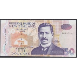 Новая Зеландия 50 долларов 1992 год (New Zealand 50 dollars 1992) P 180a: UNC