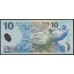 Новая Зеландия 10 долларов 1999 год, полимер пластик (New Zealand 10 dollars 1999, Polymer plastic) P 186a: UNC