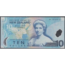 Новая Зеландия 10 долларов 2013 год, полимер пластик (New Zealand 10 dollars 2013, Polymer plastic) P 186c: UNC