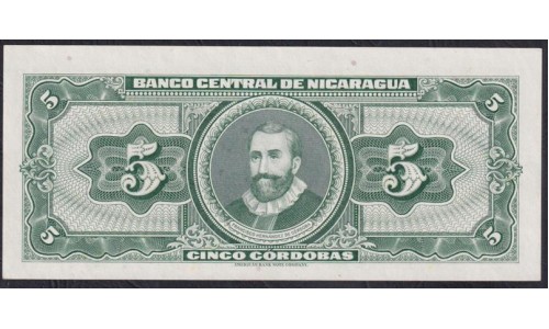 Никарагуа 5 кордоба 1962 года, 9296974 (NICARAGUA 5 Córdobas 1962) P 108: UNC