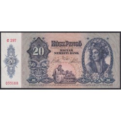 Венгрия 20 пенго 1941 года (Hungary 20 Pengo 1941) P 109: UNC