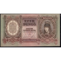 Венгрия 1000 пенго 1943 года (Hungary 1000 Pengo 1943) P 116: UNC
