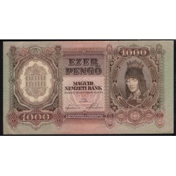 Венгрия 1000 пенго 1943 года (Hungary 1000 Pengo 1943) P 116: UNC--