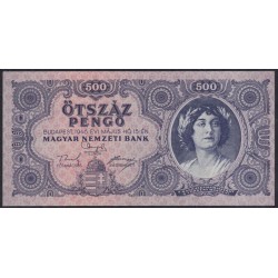Венгрия 500 пенго 1945 года (Hungary 500 Pengo 1945) P 117: UNC