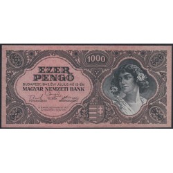 Венгрия 1000 пенго 1945 года (Hungary 1000 Pengo 1945) P 118а: UNC