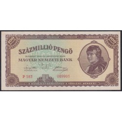 Венгрия 100 000 000 пенго 1946 года (Hungary 100 000 000 Pengo 1946) P 124: UNC