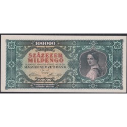 Венгрия 100000 милпенго 1946 года (Hungary 100000 Mipengo 1946) P 127: UNC