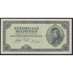 Венгрия 100.000.000 Milpengő 1946 года (Hungary 100.000.000.000.000 Pengő 1946) P 130: UNC