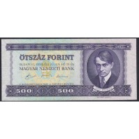 Венгрия 500 форинтов 1990 года, E 198 034340 (Hungary 500 Forint  1990) P 175a: aUNC