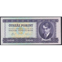 Венгрия 500 форинтов 1990 года, E 198 034340 (Hungary 500 Forint  1990) P 175a: aUNC