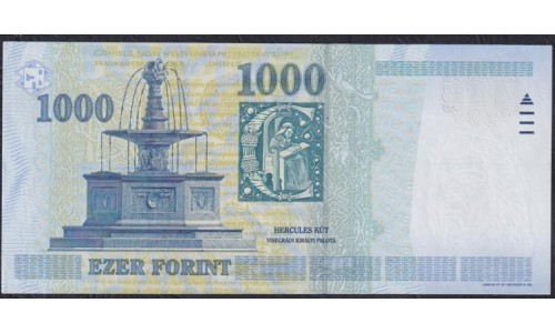 Венгрия 1000 форинтов 2007 года (Hungary 1000 Forint 2007) P 195c : UNC