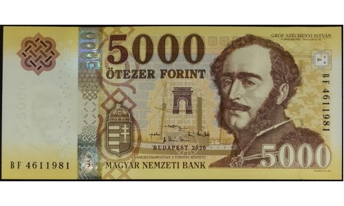 Венгрия 5000 форинтов 2020 (Hungary 5000 Forint 2020) P 205 : UNC