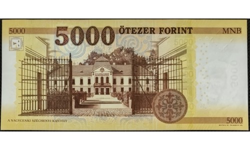 Венгрия 5000 форинтов 2020 (Hungary 5000 Forint 2020) P 205 : UNC