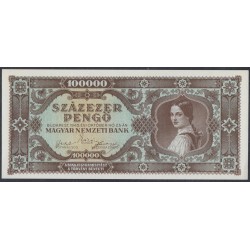 Венгрия 100000 пенго 1945 года (Hungary 100000 Pengo 1945) P 121а: UNC