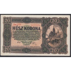 Венгрия 20 корон 1920 года (Hungary 20 korona 1920) P 61: XF