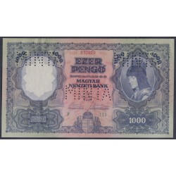 Венгрия 1000 пенго 1927 года, ПРОСТО РАРИТЕТ (Hungary 1000 pengo 1927) P 94: aUNC/UNC