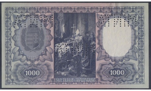 Венгрия 1000 пенго 1927 года, ПРОСТО РАРИТЕТ (Hungary 1000 pengo 1927) P 94: aUNC/UNC