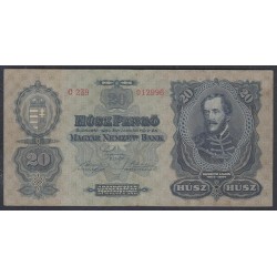 Венгрия 20 пенгё 1930 года (Hungary 20 Pengo) P 97: VF/XF