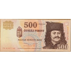 Венгрия 500 форинтов 2013 года (Hungary 500 Forint 2013) P 196e : UNC