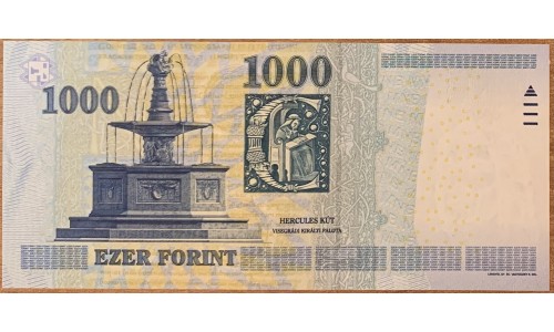 Венгрия 1000 форинтов 2011 года (Hungary 1000 Forint 2011) P 197c : UNC