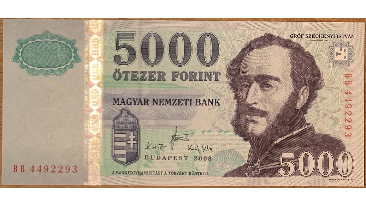 Венгерский форинт к рублю на сегодня. 5000 Forint. Венгерский форинт 5000. 5000 HUF. Форинты Венгрия.