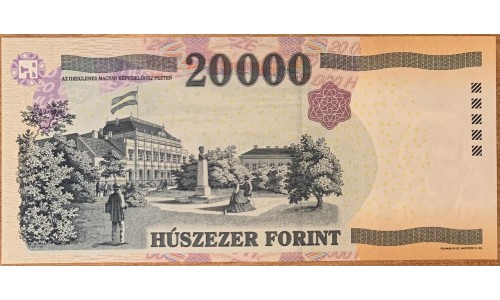 Венгрия 20000 форинтов 2009 года (Hungary 20000 Forint 2009) P 201b : UNC