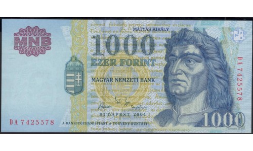 Венгрия 1000 форинтов 2004 года (Hungary 1000 Forint 2004) P 189c : UNC
