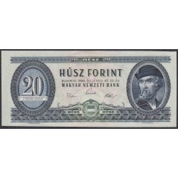 Венгрия 20 форинтов 1969 года, (Hungary 20 Forint  1969) P 169е: UNC