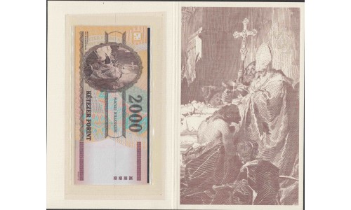 Венгрия 2000 форинтов 2000 года, МИЛЛЕНИУМ, буклет (Hungary 2000 Forint  2000, MILLENIUM) P 186: UNC