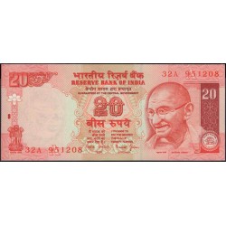 Индия 20 рупий б/д (2002-2006) (India 20 rupees ND (2002-2006)) P 89Ab : Unc