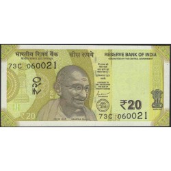 Индия 20 рупий 2019 (India 20 rupees 2019) P NEW : Unc