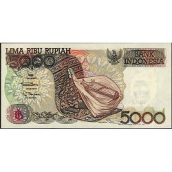Индонезия 5000 рупий 1992 (1999) г. (Indonesia 5000 rupiah 1992 (1999) year) P130h:UNC