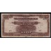 Японская Оккупация Малайзии 100 долларов 1944 года, Тканная бумага (MALAYA 100 Dollars  Japanese Government  ND (1944) woven paper) P M8c: VF