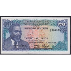 Кения 20 шиллингов 1975 года (KENYA 20 shillings 1975) P13b: UNC