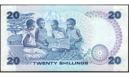 Кения 20 шиллингов 1987(KENYA 20 shillings 1987) P21f : UNC