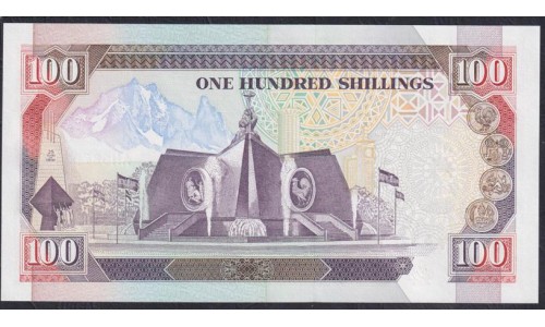 Кения 100 шиллингов 1990 года (KENYA 100 shillings 1990) P27b: UNC