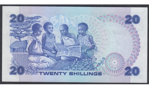 Кения 20 шиллингов 1982 год (KENYA 20 shillings 1982 g.) P21b:Unc