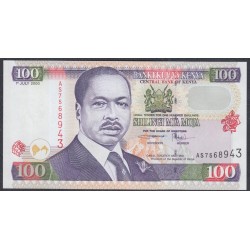 Кения 100 шиллингов 2000 года (KENYA 100 shillings 2000) P37e: UNC