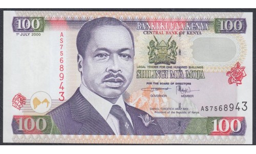 Кения 100 шиллингов 2000 года (KENYA 100 shillings 2000) P37e: UNC