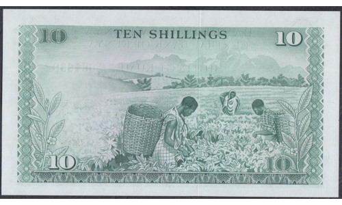 Кения 10 шиллингов 1974 год (KENYA 10 shillings 1974) P 7e: UNC