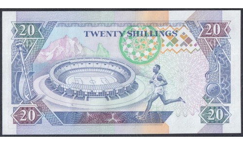 Кения 20 шиллингов 1993 год (KENYA 20 shillings 1993) P 31a: UNC