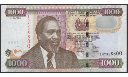 Кения 1000 шиллингов 2010 (KENYA 1000 shillings 2010) P 51e : UNC