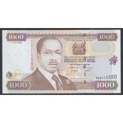 Кения 1000 шиллингов 1999 года (KENYA 1000 shillings 1999) P 40b: UNC