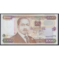 Кения 1000 шиллингов 2001 года (KENYA 1000 shillings 2001) P 40d: UNC