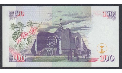 Кения 100 шиллингов 1998 год (KENYA 100 shillings 1998) P37c: UNC