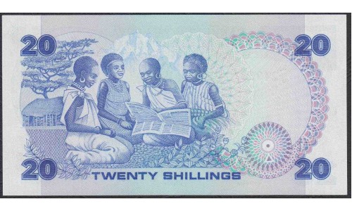 Кения 20 шиллингов 1981 года (KENYA 20 shillings 1981) P21a: UNC