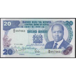 Кения 20 шиллингов 1984 года (KENYA 20 shillings 1984) P21c: UNC