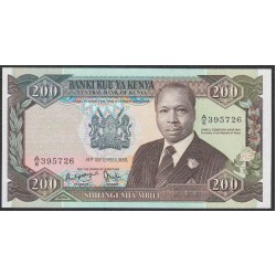 Кения 200 шиллингов 1986 года (KENYA 200 shillings 1986) P 23Aa: UNC