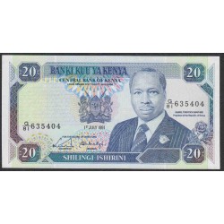 Кения 20 шиллингов 1991 года (KENYA 20 shillings 1991) P25d:  UNC